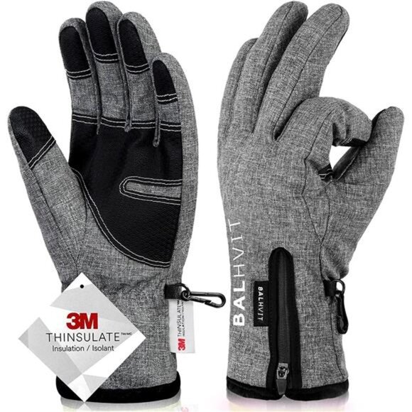 -10℉ Unisex Waterproof Winter Gloves Touchscreen Fingers 5-Layer Touch Screen